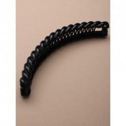 Banana Hair Clip - Black 16cm Barley twist Banana Clip.