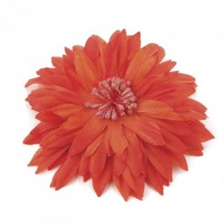 Hair Clip Flower - Orange tone flower hair clip. - (HA26753)