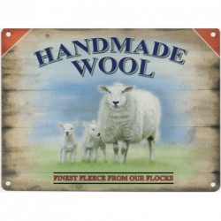 Metal Handmade Wool Finest Fleece From Our Flocks Metal...