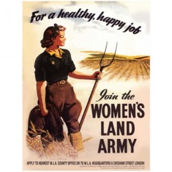 Metal Sign 15x20cm - Vintage Advertising-Womens Land Army...