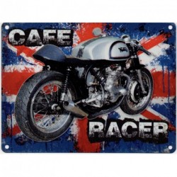 Metal Sign 15x20cm - CAFE RACER Norton Metal Advertising...