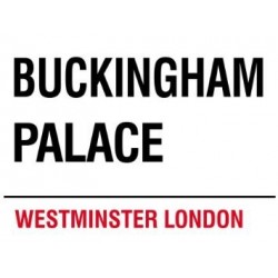 London Street Sign -  Buckingham Palace Metal Advertising...