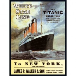 Metal Sign 15x20cm - Vintage transportation Titanic-Metal...