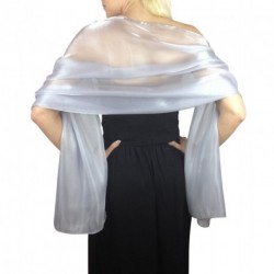 Scarf - Rose Clip & Light Silver Grey Large Organza ball...