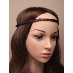 Faux Headband - Plaited Faux Hair Elasticated Headband in...