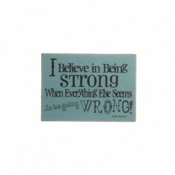 Wooden Block Sign ...Strong Size: 18x13x4.5cm