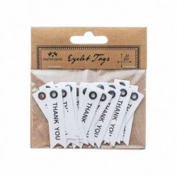 Thank You Eyelet Tags Size: 9.5x10x0.5cm
