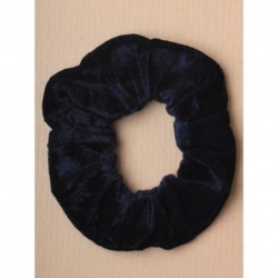 Schunchie - Large Navy Velvet elasticated scrunchy pony...