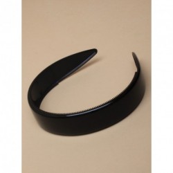 Headband - 2.5cm Wide Black Plastic Alice Band