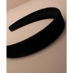 Velveteen Headband - 2.5cm wide black velvet aliceband....