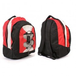Backpack - EZ Fly backpack Black and Red 45x32x18cm...