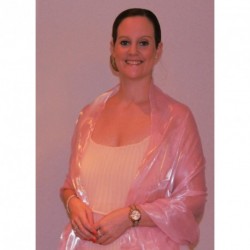 Scarf & Clip - Rose Clip Light Dusky Pink Large Organza...