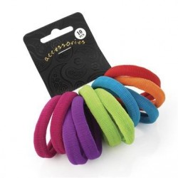 Hair Elastics - Ten piece bright tone hair elastic set.