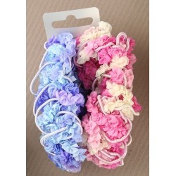 Cord and Crinkle Scrunchie (pair)
