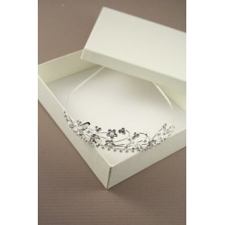 Silv Crystal Flower and Pearl bead Tiara. This item Comes...