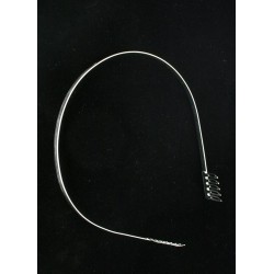 Plain Silv Tiara Band Base with Combs. ( Ideal for making...