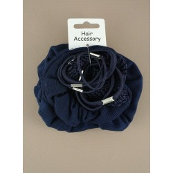 Pack of Navy School Scrunchie and Elastics