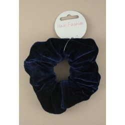 Velvet Scrunchie.Navy