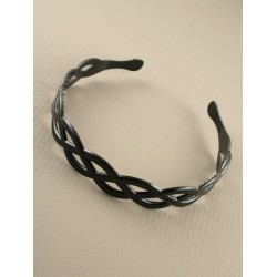 Aliceband - Woven style black plastic weave headband...