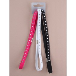 Headband - Triple Pack - Circular stud 3 colour stretch...