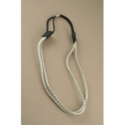 Headband - Silver Plaited effect elasticated kylie band...
