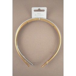 Aliceband - Twin pack - Shiny metallic gold and silver...