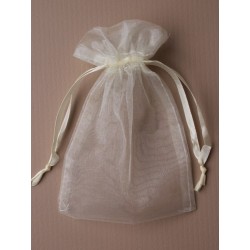 Organza gift bag - ivory - 11X15cm