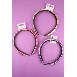 Aliceband - Triple Pack - Coloured satin fabric headband...