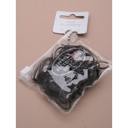 purse with 100 largel black polyurethane bands