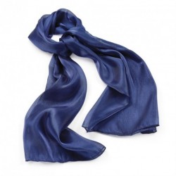 Navy colour metallic look scarf. - (SC29079)