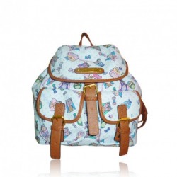 Light Blue Cute Owl Bird Anna Smith NY backpack Girl New...