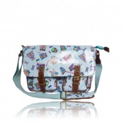 Blue Girls Retro Oilcloth Anna Smith Owl Messenger...