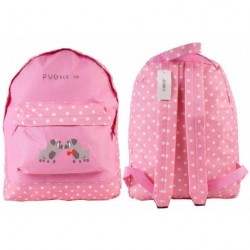 Pink rucksack backpack with Polka Dots and Cute Little...