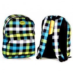Black rucksack backpack with Green, Blue, Black, White...
