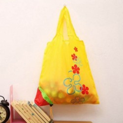 Eco Bag - Yellow Flower Storage Handbag Red Strawberry...