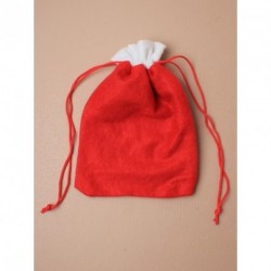 Santa Sack - Felt Christmas Santa sack H22xW16cm with red...