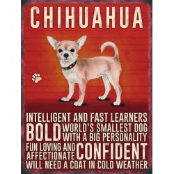 Novelty Metal Sign - Dog Lovers Sign - Chihuahua hanging...