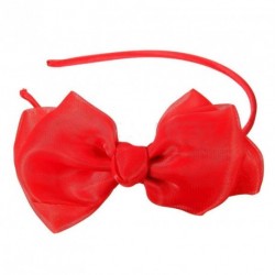 Headband - Red or Blue Pretty Soft Satin Feel Double Hair...