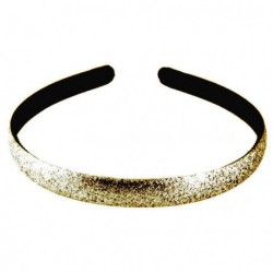 Headband - Gold GLITTER HEADBAND Slim HAIR BAND 1.3CM...