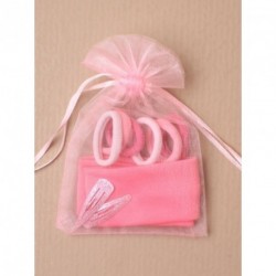Pink Hair Accessories Set - Organza gift bag with...