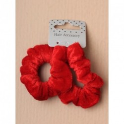 Srunchie Set - Card of 2 Small mini Red Velvet hair...