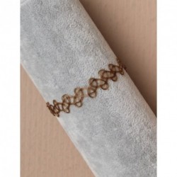 Bracelet - Henna coloured nylon tattoo stretch bracelet