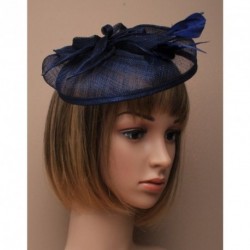Hatinator Fascinator Clip - Navy looped sinamay hatinator...