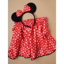 Mini Mouse Ears & tutu - white polka dots and black ears...