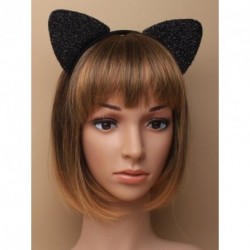 Headband - Sparkly cat ears on a fabric covered alice...