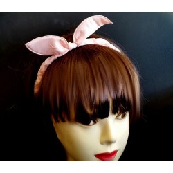 Usagi Headband - Black or Light Pastel Coral Headband...