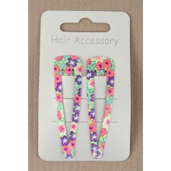 Click Clack Sleepies hair clips - card of 2 coloured...