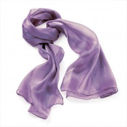 Scarf - Llilac colour metallic look scarf