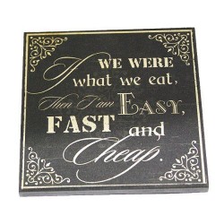 Magnet If We Were What We Eat Size: 10x10x0.8cm