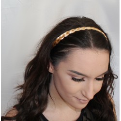 Hair Plait Elastic - Blonde colour plaited faux imitation...